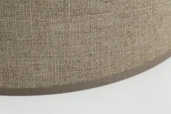 Abat-Jour|Luminaire<Flamant LINDRO, abat-jour, naturel et argent, cylindrique, 30 cm Blanccassé
