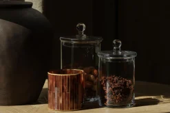 Bonbonnières|Bonbonnières<Flamant LIONI, bonbonnière, verre, L Transparent