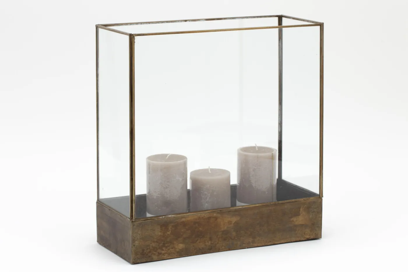 Porte Bougie, Chauffe-Plats Et Photophores|Porte Bougie, Chauffe-Plats Et Photophores<Flamant LUCANDE, photophore, fer et verre, L Transparent