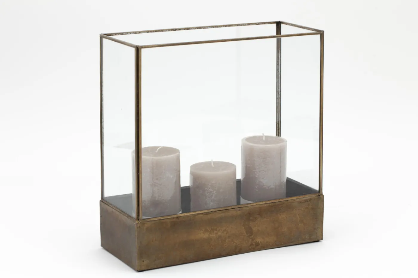 Porte Bougie, Chauffe-Plats Et Photophores|Porte Bougie, Chauffe-Plats Et Photophores<Flamant LUCANDE, photophore, fer et verre, M Transparent