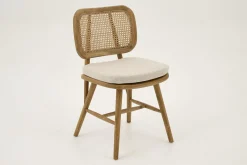Chaises|Chaises<Flamant LYNN, chaise, chêne, roseau, avec coussin Mixte