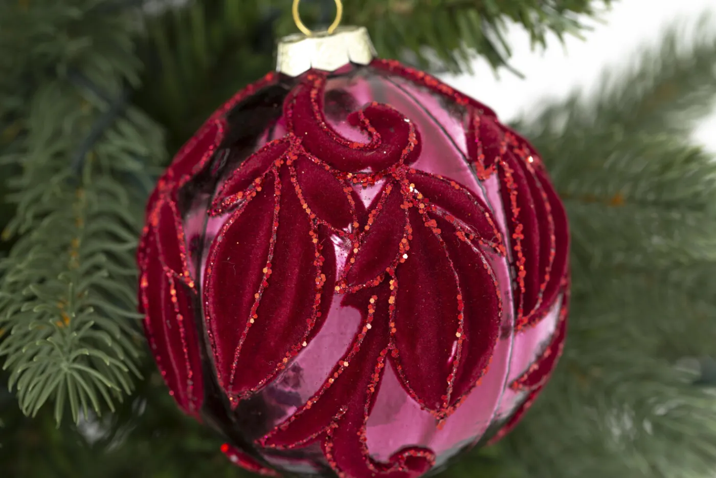 Boules De Noël|Boules De Noël<Flamant MADE, boule de Noël Rouge