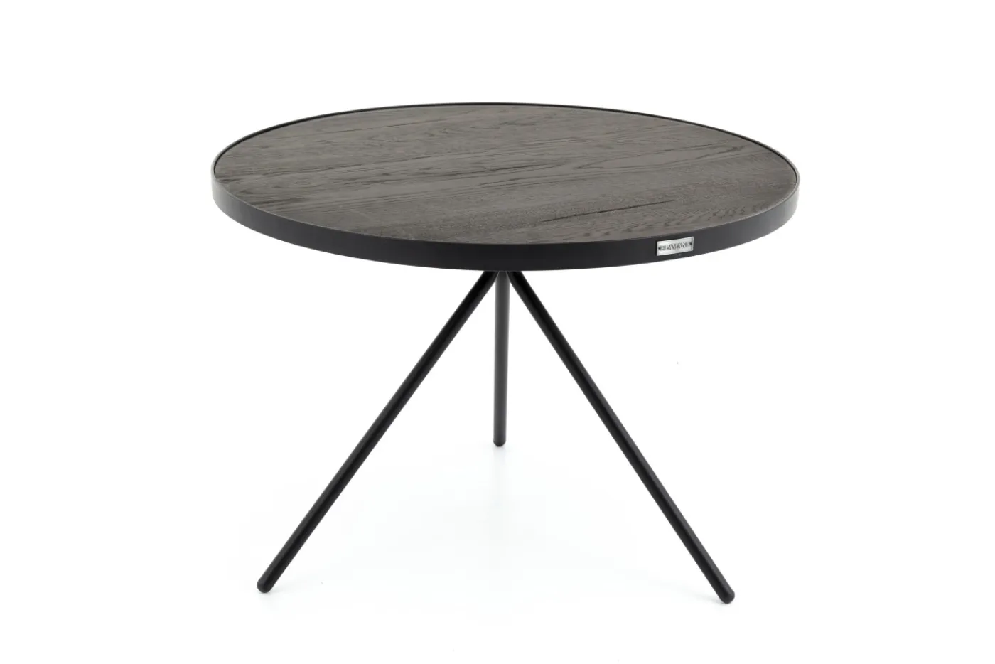 Tables D’Appoint & Consoles|Tables D’Appoint & Consoles<Flamant MADISON, bout de canapé, chêne et métal, ronde, 60 cm, brun foncé Mixte