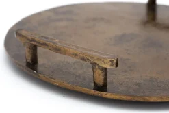 Plateaux|Accessoires<Flamant MAKANI, plateau, métal, rond, S Brun