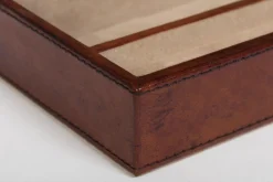 Paniers|Décoration<Flamant MANHATTAN, boîte à bijoux, cuir Brun