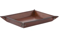 Plateaux|Accessoires<Flamant MANHATTAN, plateau, cuir , S Brun