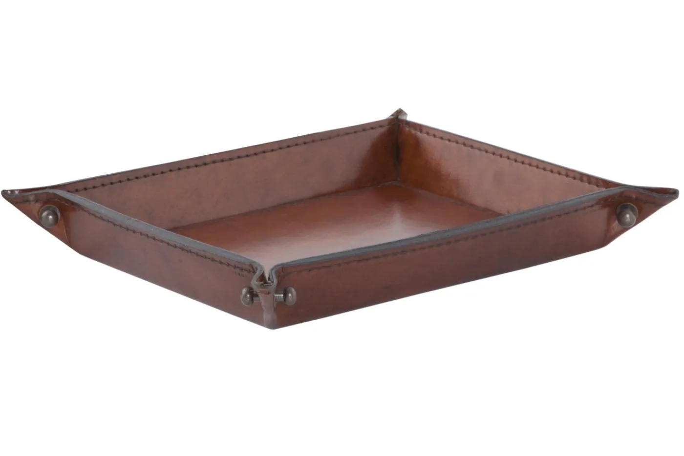 Plateaux|Accessoires<Flamant MANHATTAN, plateau, cuir , S Brun