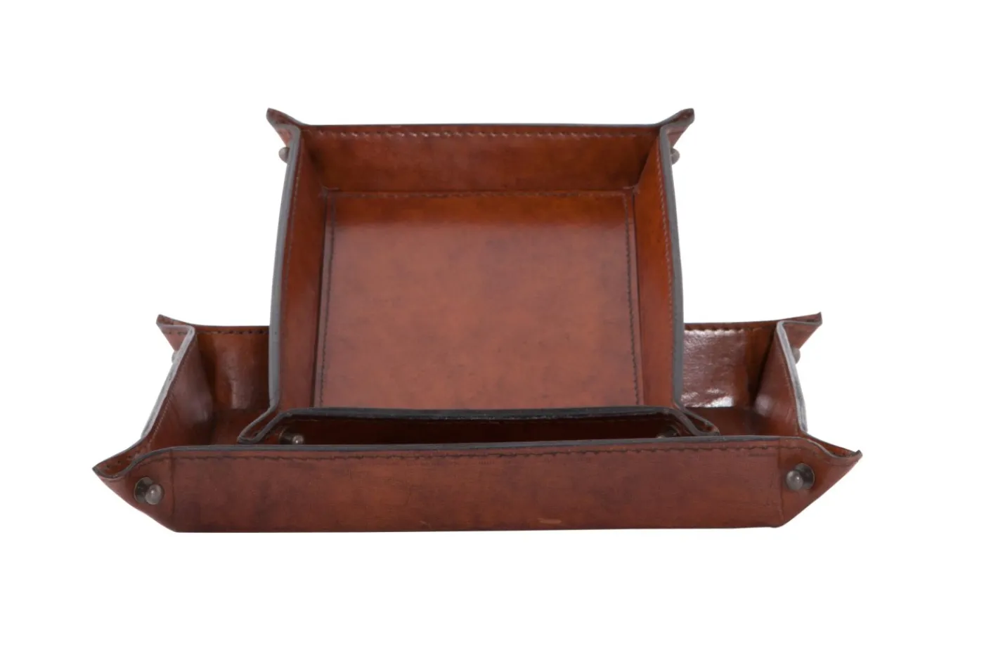 Plateaux|Accessoires<Flamant MANHATTAN, plateau, cuir , S Brun