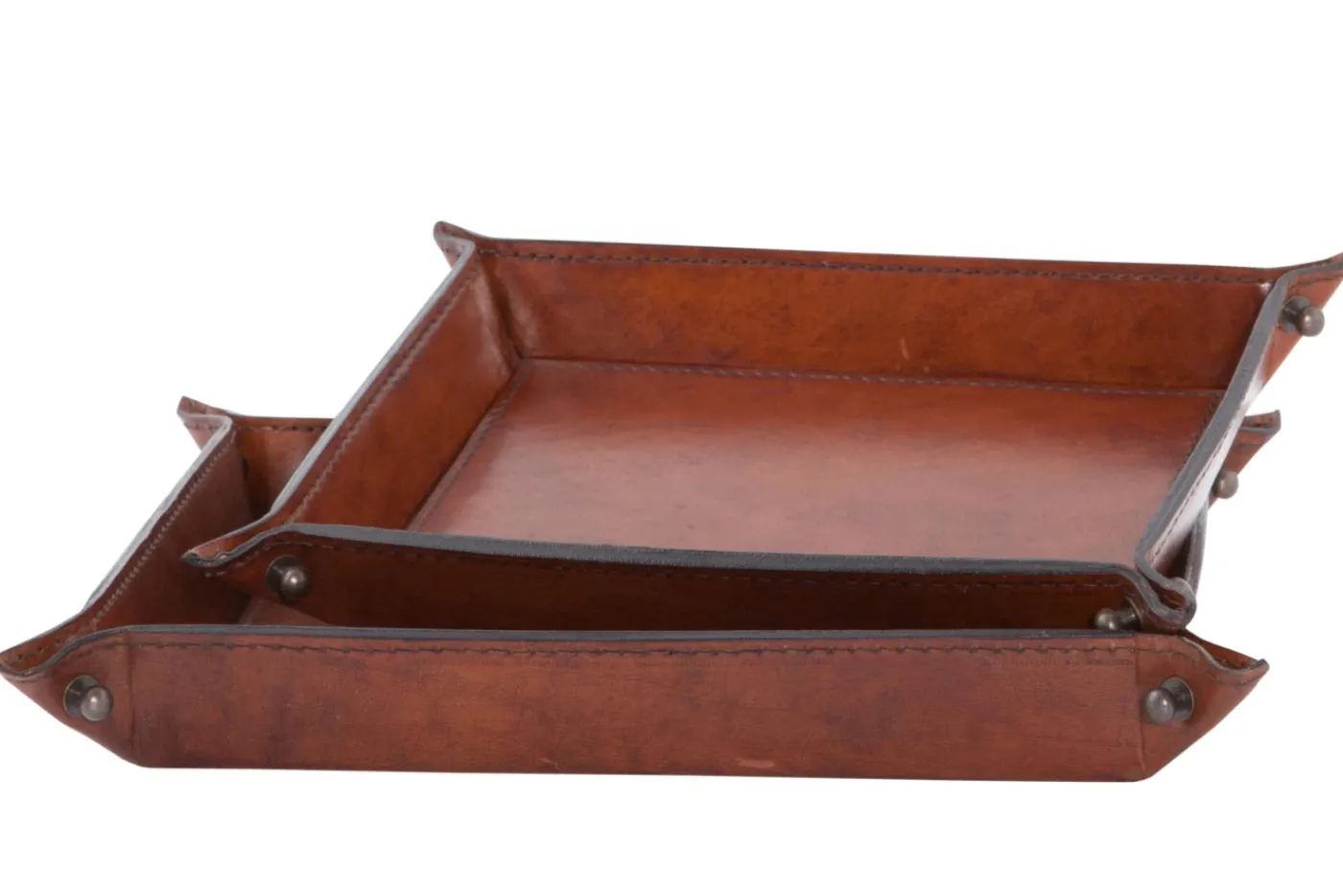Plateaux|Accessoires<Flamant MANHATTAN, plateau, cuir , S Brun