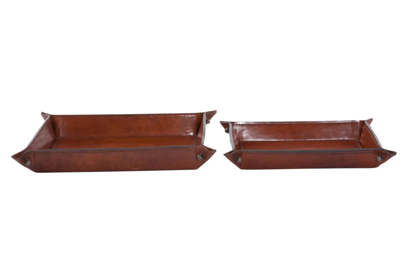 Plateaux|Accessoires<Flamant MANHATTAN, plateau, cuir , S Brun