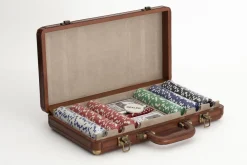 Jeux De Société Et Lifestyle|Décoration<Flamant MANHATTAN, set de poker, cuir Brun