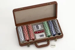 Jeux De Société Et Lifestyle|Décoration<Flamant MANHATTAN, set de poker, cuir Brun