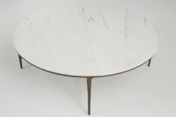 Tables De Salon|Tables De Salon<Flamant MARABELLE, table basse, métal et marbre, ronde Mixte