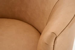 Fauteuils|Sièges<Flamant MARCHETTI, fauteuil, cuir , rotatif Cognac
