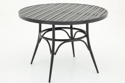 Tables|Tables<Flamant MARIAN, table de jardin, Ø110, Noir