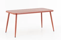 Tables|Tables<Flamant MARIAN, table de jardin, 150x75, terra cotta Rouge