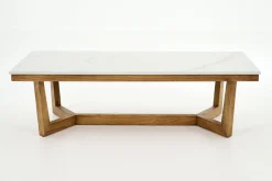 Tables De Salon|Tables De Salon<Flamant MARNIX, table basse, chêne et pierre, 140x70 Mixte