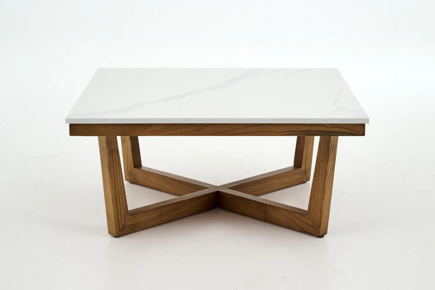 Tables De Salon|Tables De Salon<Flamant MARNIX, table basse, chêne et pierre, 90x90 Mixte