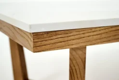 Tables De Salon|Tables De Salon<Flamant MARNIX, table basse, chêne et pierre, 90x90 Mixte