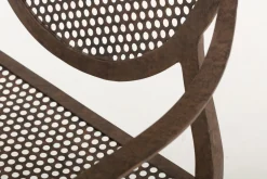 Chaises|Chaises<Flamant MARY, chaise avec accoudoirs de jardin, métal et finition rouille Brun