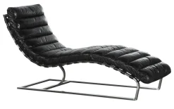 Fauteuils|Sièges<Flamant MASON, chaise longue, cuir, vintage, Noir