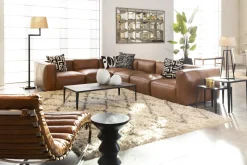 Fauteuils|Sièges<Flamant MASON, chaise longue, cuir, vintage, brun Cognac