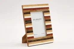 Cadres Photo|Cadres Photo<Flamant MATHILDE, cadre photo, bois, corne and os, 10x15 Mixte
