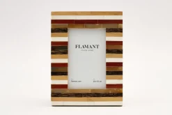 Cadres Photo|Cadres Photo<Flamant MATHILDE, cadre photo, bois, corne and os, 10x15 Mixte