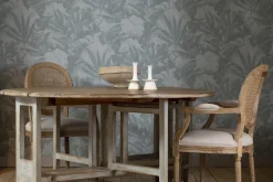 Chaises|Chaises<Flamant MEDY, chaise avec accoudoirs, chêne, lin naturel Blanccassé