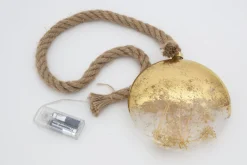 Boules De Noël|Boules De Noël<Flamant MERESE, pendentif Noël, disque, S, avec leds Brun