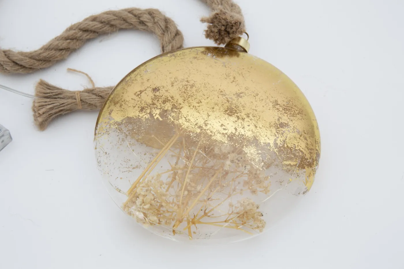 Boules De Noël|Boules De Noël<Flamant MERESE, pendentif Noël, disque, S, avec leds Brun