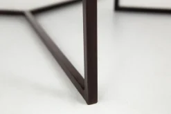 Tables De Salon|Tables De Salon<Flamant MERIDA, table basse, métal, ronde, set de 2 Brun