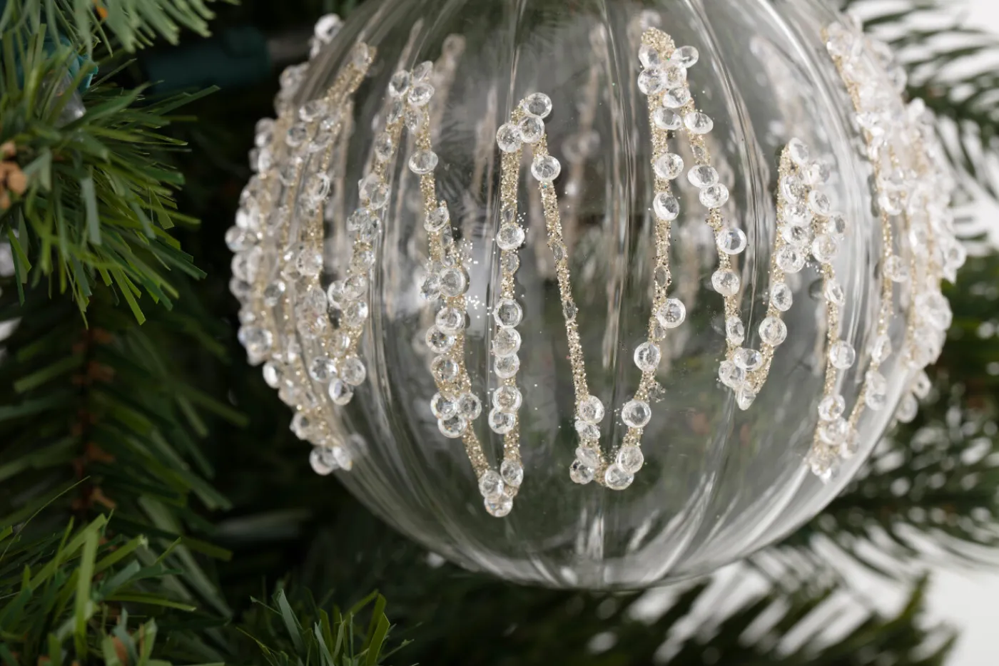 Boules De Noël|Boules De Noël<Flamant MIKALA, boule de Noël, Transparent