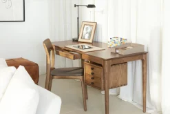 Décoration|Décoration De Bureau<Flamant MILBURN, plateau à courrier, laine et cuir Brun