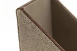 Décoration|Décoration De Bureau<Flamant MILBURN, porte-dossier, laine et cuir Brun