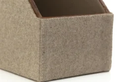 Décoration|Décoration De Bureau<Flamant MILBURN, porte-dossier, laine et cuir Brun