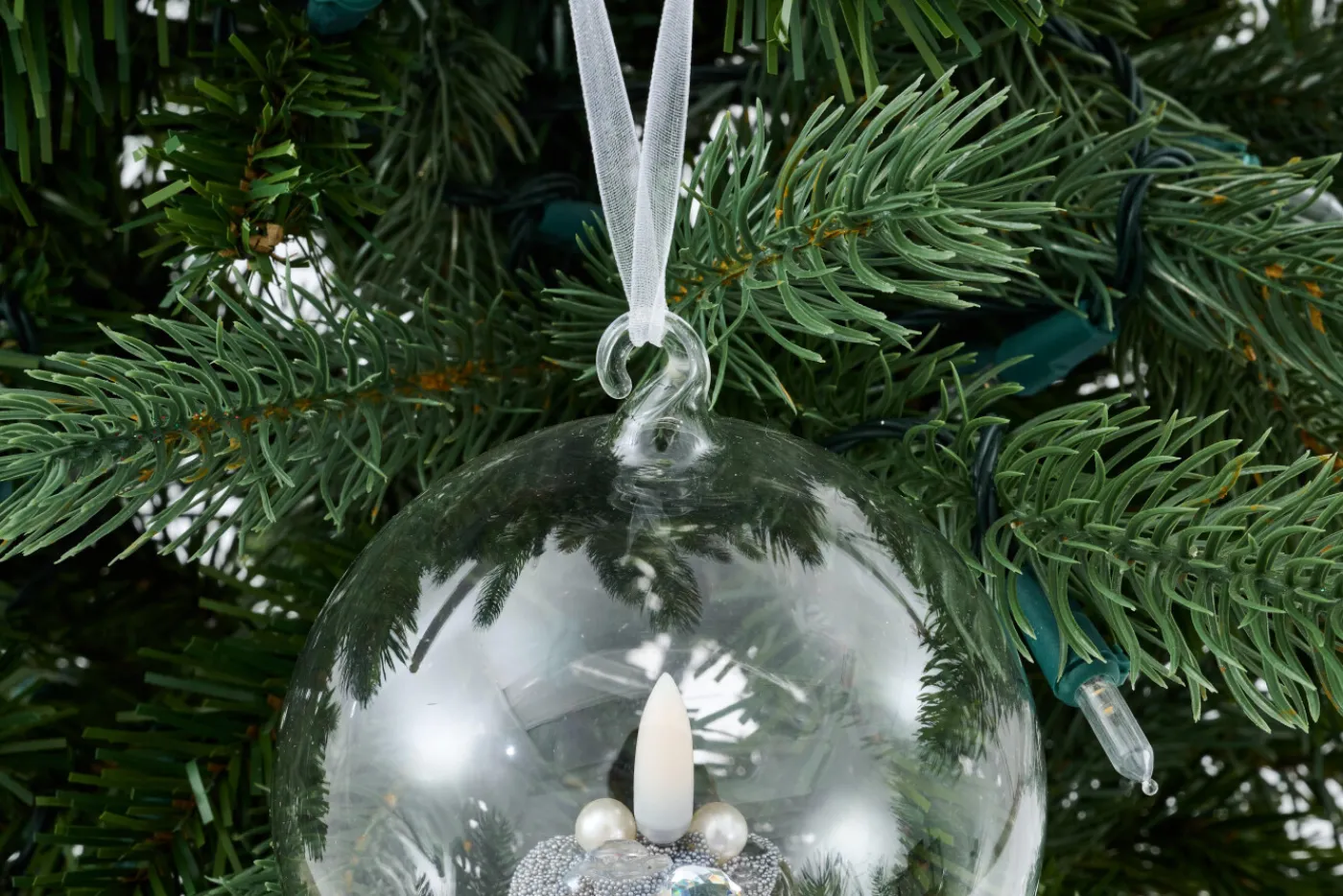Boules De Noël|Boules De Noël<Flamant MILENE, boule de Noël, Argent