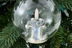 Boules De Noël|Boules De Noël<Flamant MILENE, boule de Noël, Argent