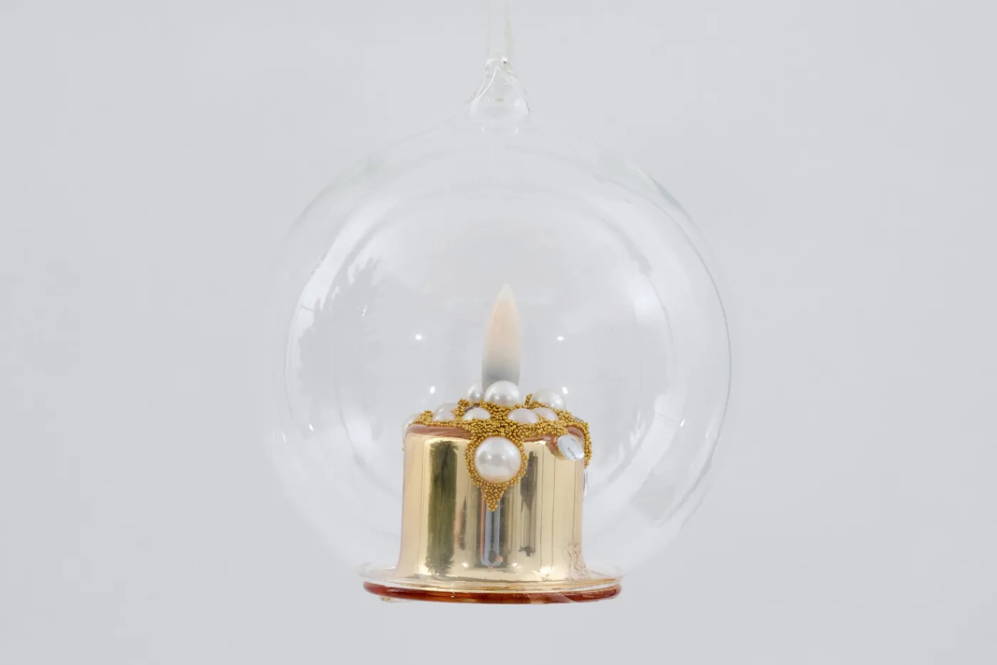 Boules De Noël|Boules De Noël<Flamant MILENE, boule de Noël, Or