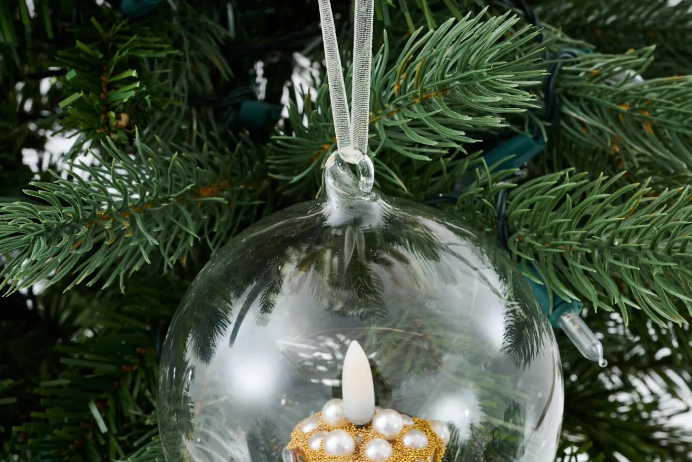 Boules De Noël|Boules De Noël<Flamant MILENE, boule de Noël, Or