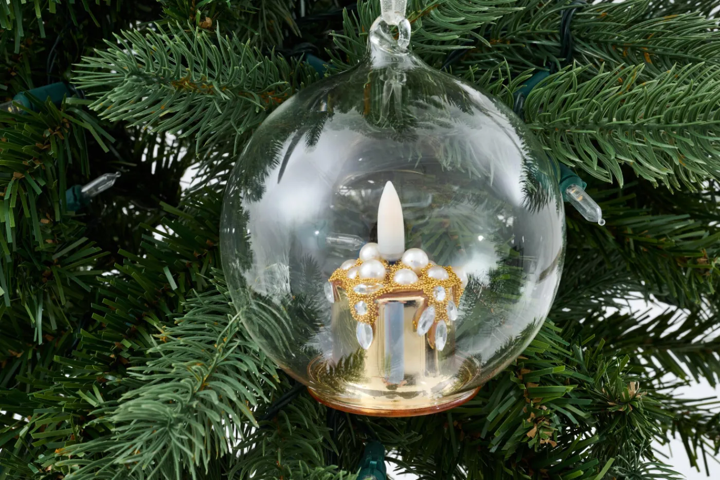 Boules De Noël|Boules De Noël<Flamant MILENE, boule de Noël, Or