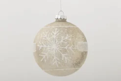 Boules De Noël|Boules De Noël<Flamant MILKO, boule de Noël, L Blanc