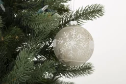Boules De Noël|Boules De Noël<Flamant MILKO, boule de Noël, S Blanc