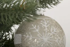 Boules De Noël|Boules De Noël<Flamant MILKO, boule de Noël, S Blanc