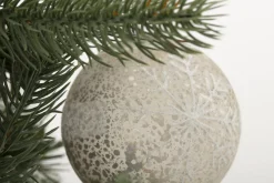 Boules De Noël|Boules De Noël<Flamant MILKO, boule de Noël, S Blanc