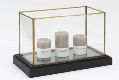 Porte Bougie, Chauffe-Plats Et Photophores|Porte Bougie, Chauffe-Plats Et Photophores<Flamant MINALI, photophore, laiton et verre, 44x24x26 Transparent