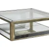 Tables De Salon|Tables De Salon<Flamant MITCHELL, table basse, verre miroir et bois, carrée