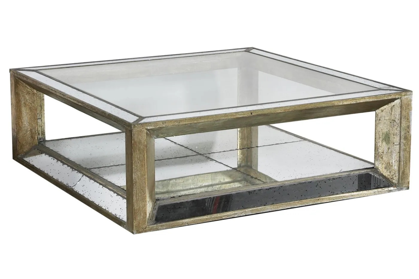 Tables De Salon|Tables De Salon<Flamant MITCHELL, table basse, verre miroir et bois, carrée