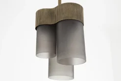 Suspensions Et Lustres|Luminaire<Flamant MONTI, lampe suspension, métal et verre, 3 lampes Brun