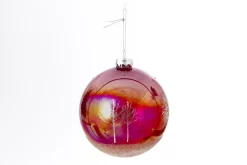 Boules De Noël|Boules De Noël<Flamant MYCONOS, boule de Noël, L Rouge